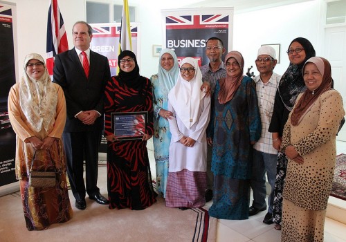 Receiving my Chevening award at the British High Commissioner’s Residence with Datin Adina & David Campbell