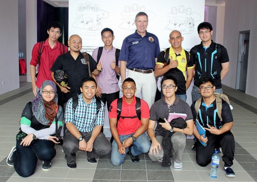 Andy with students from ITB