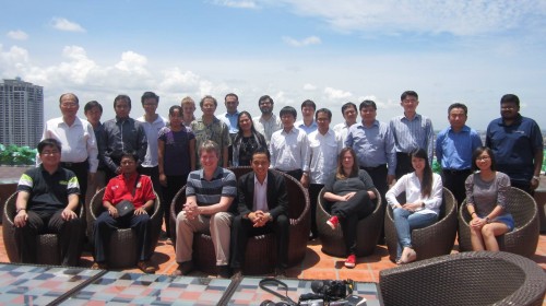 Group Photo of SEACAM Participants at Green Palace Hotel, Phnom Penh, Cambodia