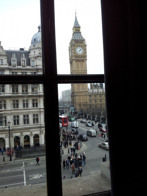 View of Big Ben from FCO window