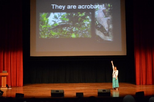 Louise giving one of her talks at Jerudong International School