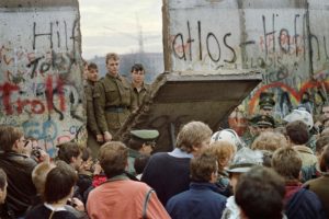 The fall of the Berlin Wall