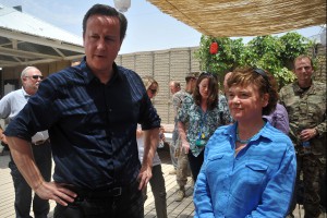 Prime Minister David Cameron visits Helmand PRT