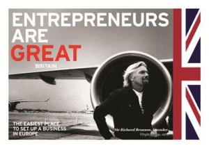 Sir Richard Branson featured in the GREAT Campaign
