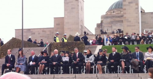TRHs The Duke and Duchess of Cambridge at the National War Memorial