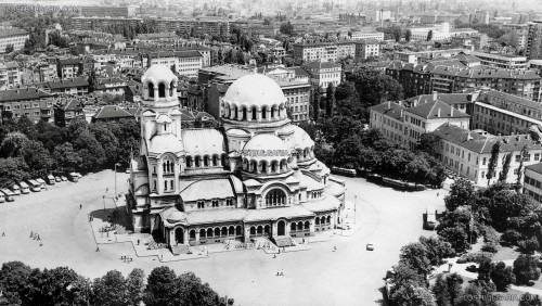 Катедрала „Св. Александър Невски“ през 60-те години © Lost Bulgaria