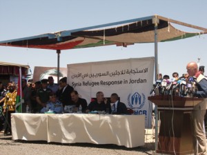 افتتاح مخيم الازرق الجديد للاجئين السوريين في الأردن