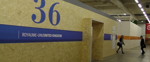The UK office during COP21, Le Bourget