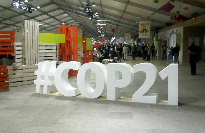COP21 sign