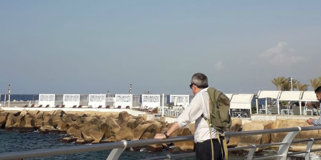 Chris Rampling on the Beirut Corniche