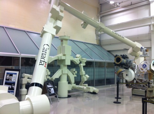Real view of the robotic device "Shuttle Remote Manipulator System" better known as Canadarm2