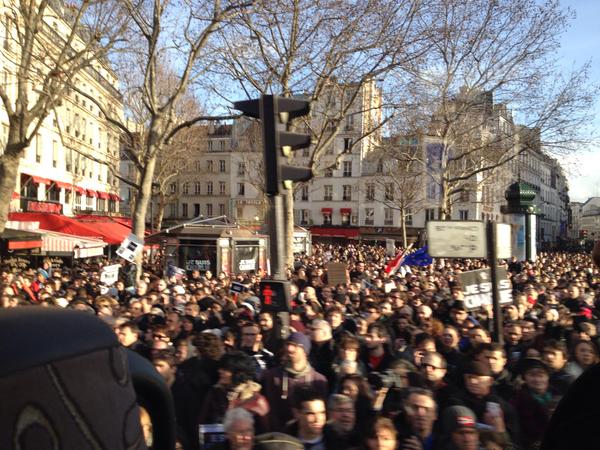 March after the attacks on Charlie Hebdo, 11 January 2015.