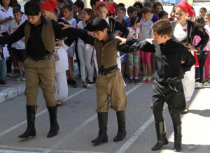 Cretan dancing for the veterans, Maleme Village Square