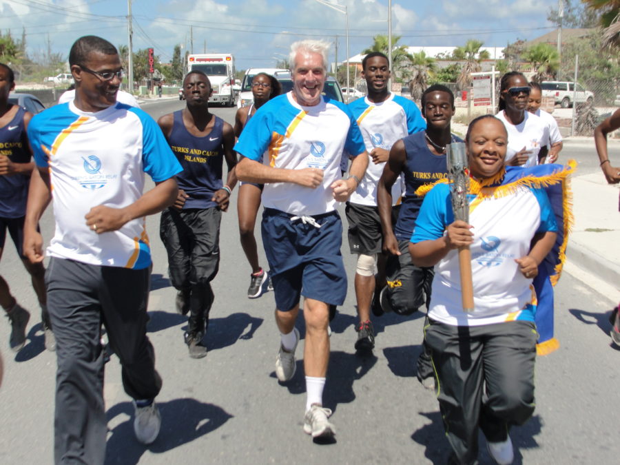 Queen's Baton Relay with TCI Premier and Leader of the Opposition