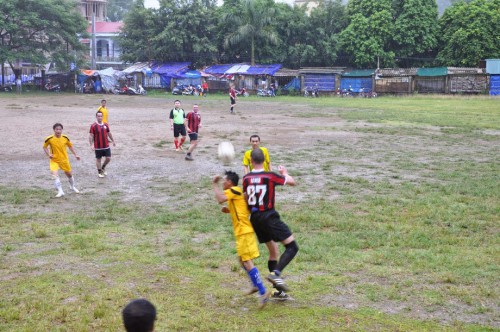 A football match in Mai Chau