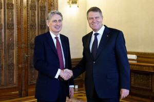Foreign Secretary Philip Hammond meets Romanian President Klaus Iohannis