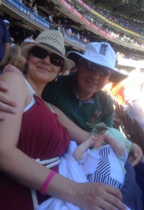 The Family Brennan at the iconic Melbourne Cricket Ground during the 2014 Ashes
