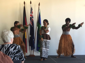 Fijian dancers perform at Commonwealth Day celebrations in Canberra