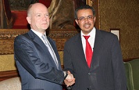 Foreign Secratary William Hague with Foreign Minister Dr Tedros Adhanom Ghebreyesus