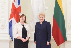 I presented my credentials to President Grybauskaite in July 2015