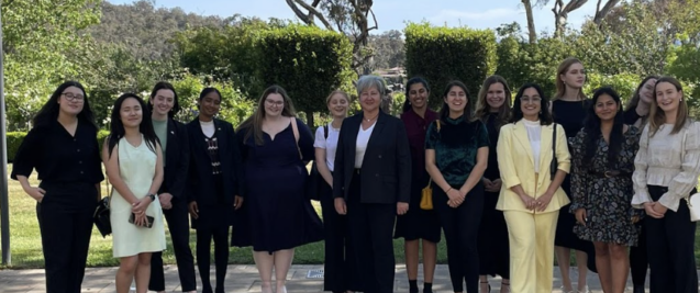 Group of women gathered for a photo.