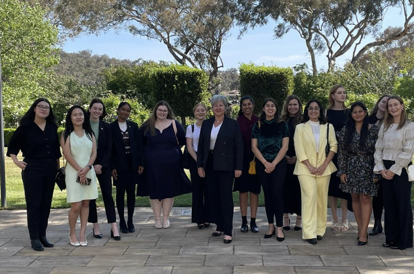 Group of women gathered for a photo.