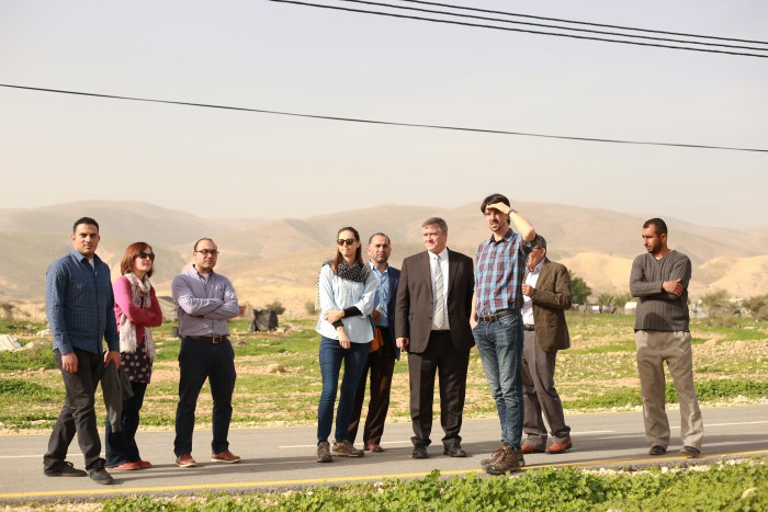 British Consulate Team touring Al-Fasayil Village