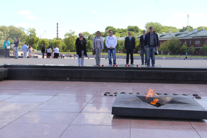 Eternal flame at Brest Fortress