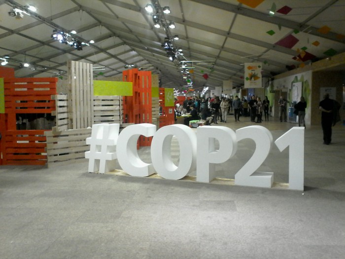 COP21 sign