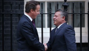 King Abdullah II and Prime Minister David Cameron