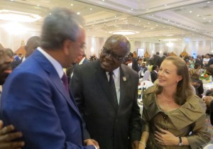 Lord Popat with President Pohamba