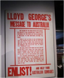Lloyd George’s message to Australia