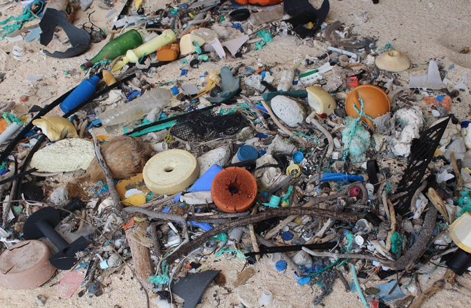 Plastic on Henderson Island