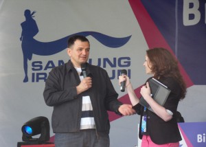 Martin Oxley with Monika Knapkiewicz (British Council)