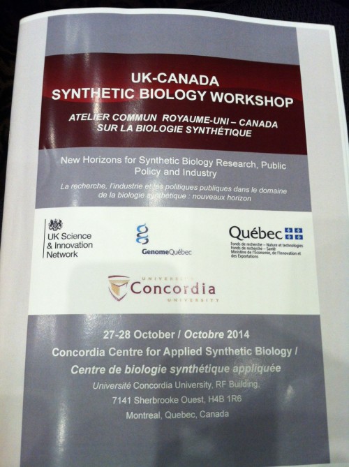 UK-Canada SynBio programme