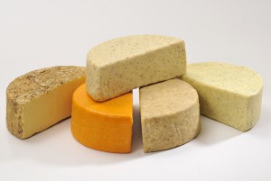 A selection of British cheeses - photo courtesy of HEFF