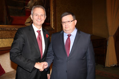 Minister for Europe David Lidington meeting Sotir Tsatsarov, Prosecutor General of the Republic of Bulgaria