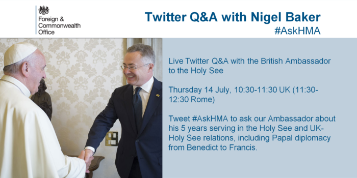 Twitter Q&A HMA Holy See