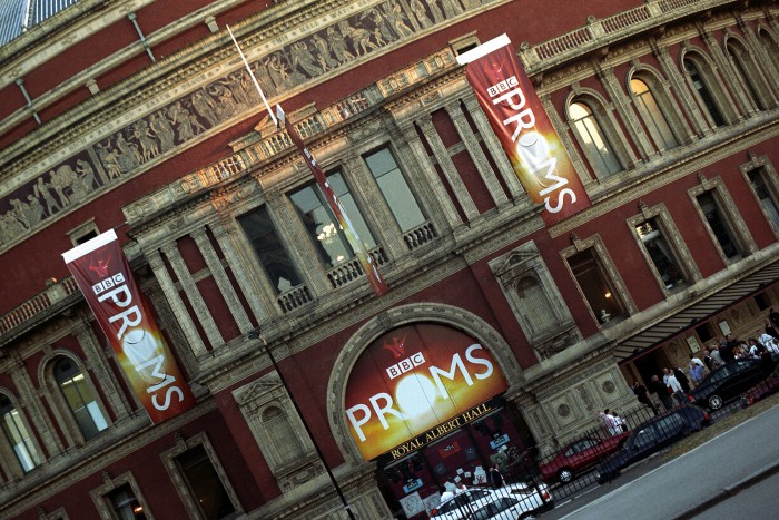 Royal Albert Hall on Last night of the Proms, South Kensington, London, London, England.