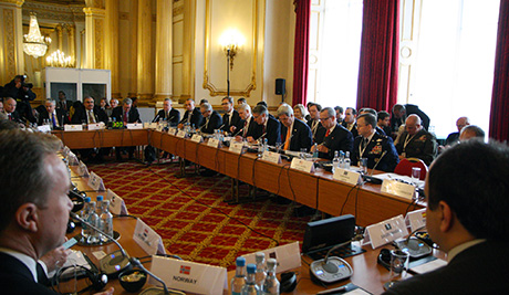 21 countries gather in London for meeting of the small group of the global coalition to counter ISIL on 22 January 2015.