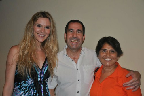 Backstage with Joss Stone after her concert in Asuncion