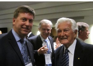 HE Paul Madden with former PM Bob Hawke