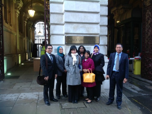 The Malaysian Civil Servants outside the Foreign Office