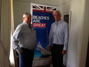 The Governor and Gordon 'Butch' Stewart of Beaches and Sandals resorts
