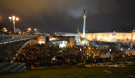 Euro Revolution in Kiev, Sunday 1st of December 2013 - Credits: mac_ivan, Creative Commons License