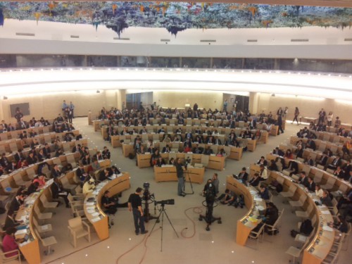 The Human Rights Council in session