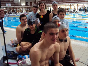 Romanian team of paralympic swimmers