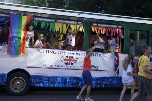 The British Embassy float in the 2013 Capital Pride Parade | Photo by Sara T. Gama