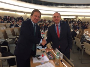 FCO Minister Hugo Swire meets President of the Human Rights Council Joachim Rucker