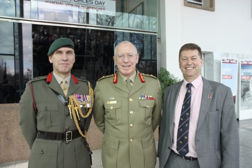 Brigadier Will Taylor, Chief of the Australian Defence Force David Hurley and HE Paul Madden